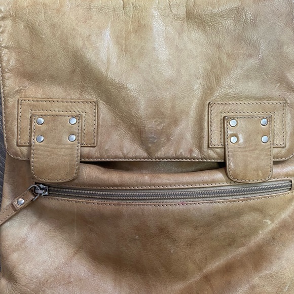 Vintage Leather Boho Satchel - Picture 3 of 6